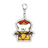Creative Transform Ancient Costume Maltese Anime Acrylic Keychain Funny Kawaii Cartoon Puppy Couples Charm Ornament Jewelry Gift