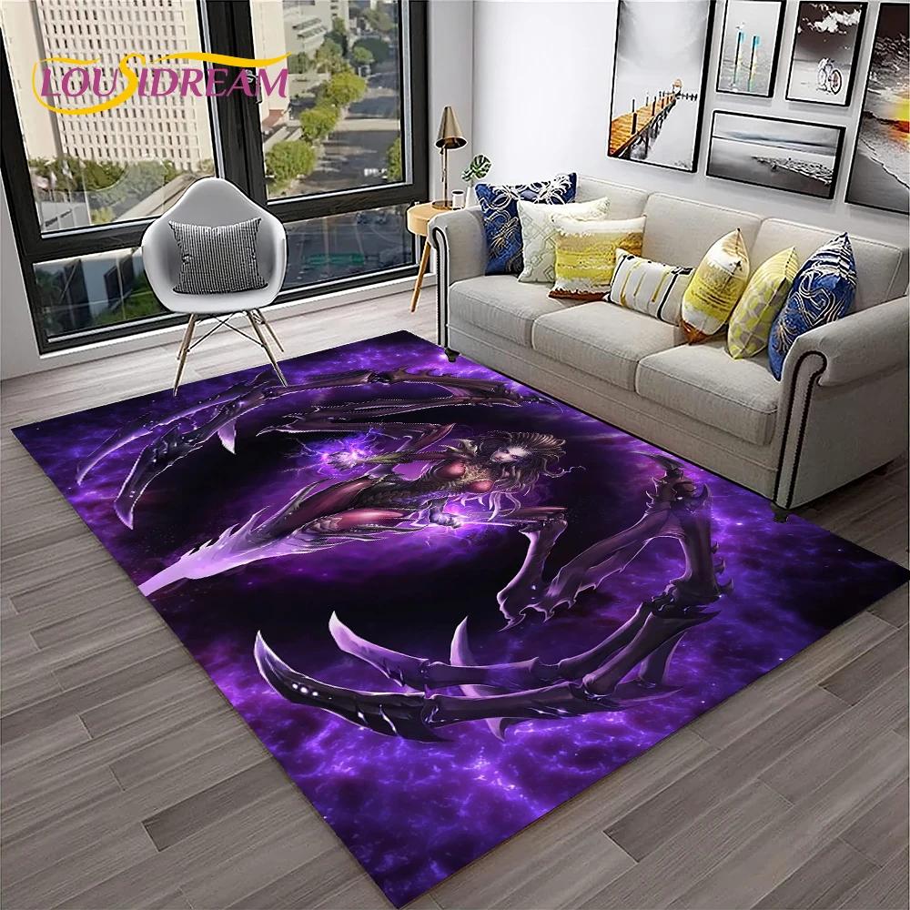 StarCraft Game Retro 3D Gamer Carpet Rug for Home Living Room Bedroom Sofa Doormat Decor,kids Play Area Rug Non-slip Floor Mat