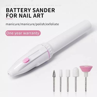 Lucidatore per Unghie MINI Kit Trapanino Elettrico per Unghie Manicure Pedicure Levigatura Lucidatura Nail Art Lima Abrasiva Penna Strumenti Macchina