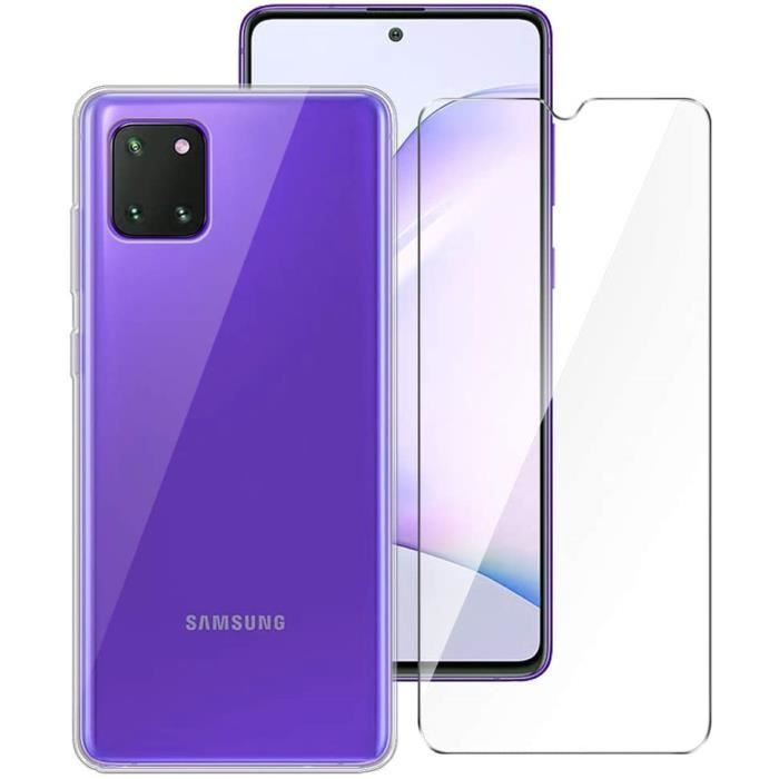Coque et Protection d'écran - Samsung - Galaxy Note10 Lite - Souple - Incassable - Haute transparence