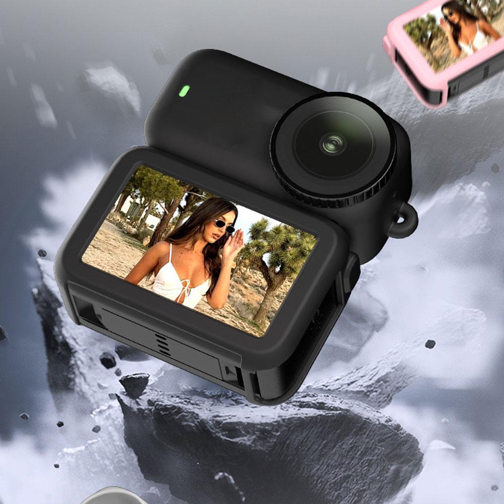 For DJI Osmo Nano Silicone Case Full Coverage Shockproof Anti-Scratch Protective Cover Camera Shell With Lanyard Accessory