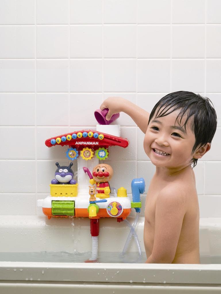 Agatsuma Anpanman - Lots of Fun! Anpanman in the Bath - Size: W370 x H300 x D150 mm