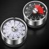 Mechanical Countdown Timer Stainless Steel Kitchen Timer Clear Scale Magnetic Alarm Reminder 60 Minute for Cooking Baking