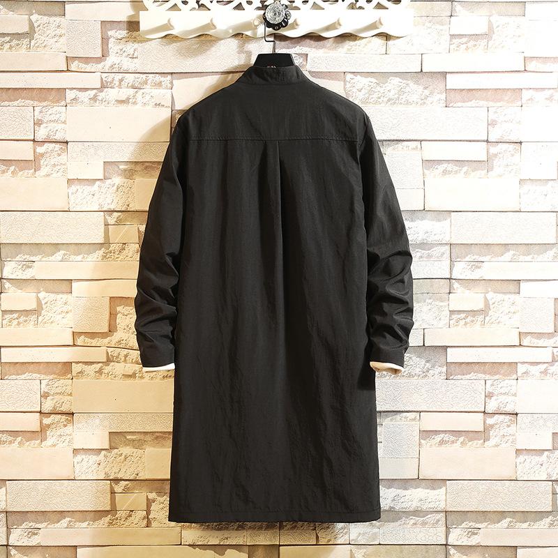 Korean Version of Men's Windbreaker Jacket for Daily Versatile Handsome Thin Young Mid-length Slim Jacket for Men