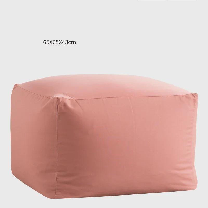 Japanese Style Soft Lazy Sofa Cozy Single Chair Unfilled Lounge Bean Bag Sofa Cover Home Pouf Couch Tatami Living Room Furniture