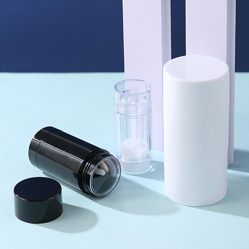 1 Pcs 40/75G Empty Balm Container Refillable Plastic Twist-Up Bottle For Diy Natural Crystal Deodorant Stick Cosmetics Tube