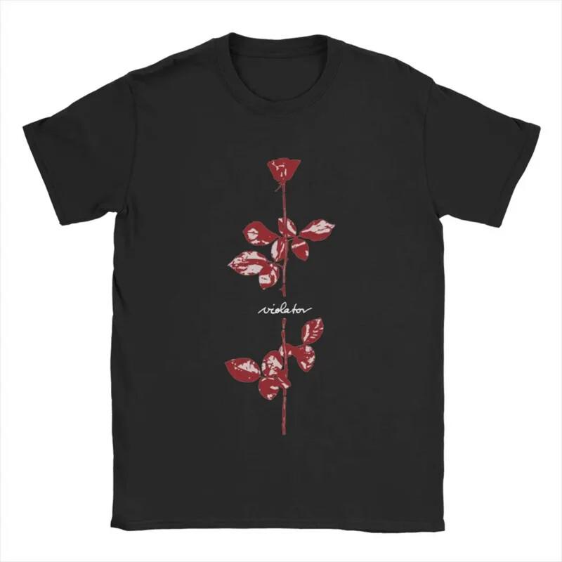 Violator Red Depeches Mode Koszulki Muzyczne Męskie Kreatywna Czysta Bawełna Koszulka O N Koszulka Unisex