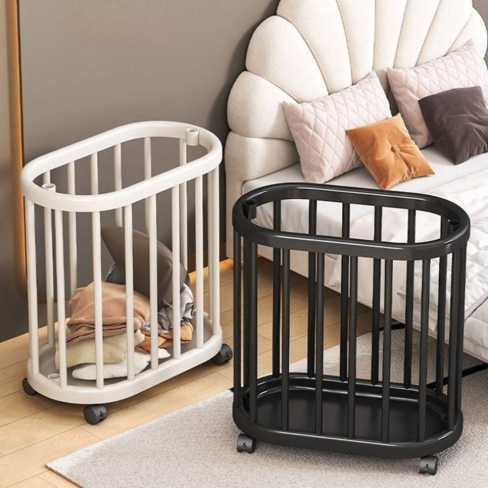 Movable Dirty Clothes Basket Moisture-proof Yoga Mat Storage Basket Laundry Basket  Home Use