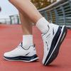 Running Shoes Men Lightweight Anti-slip Wear-resistant Casual Shoes Men Lace-up Sports Solid Color Breathable Walking Shoes Men