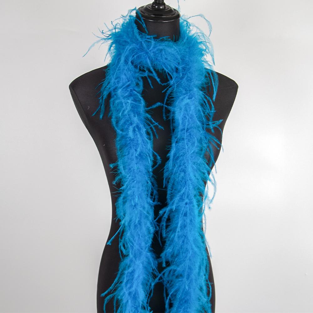1Ply Ostrich Feather Boa 13-15CM Long Feathers Trims for Crafts Party Dress Sewing Decoration Plumas Ribbon 2 Meters Multicolor