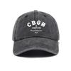 Versatile simple letter printing washed old soft top baseball cap unisex comfortable fashion baseball cap