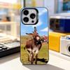 Funny Donkey Cute For iPhone 11,12,13,14,15,16,17,Pro,Max,Plus,E,Air,Mini Phone Case IMD Matte Black