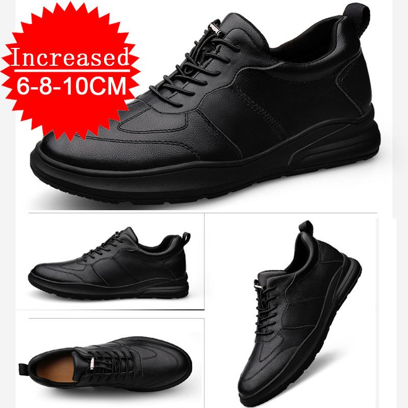 Leisure Men Lift Height Increase Insole White Chunky Sneakers Height Increasing Chunky Sneakers Men's Elevator Sneakers With