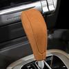 Car Suede Leather Texture Gear Shift Panel Frame Gear Knob Cover Head Trim for Porsche Cayenne 2004-2009