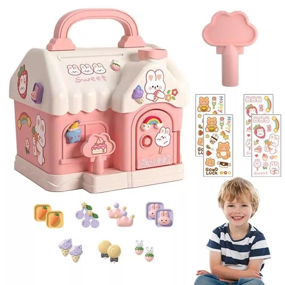 

Копилка с замком на ключ PP Coin Bank Creative Coin Save Box Kids Gift
