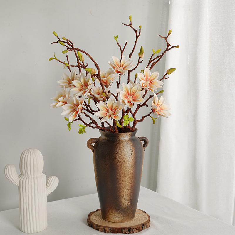 1ks simulace květinových větví svatební girlanda EVA magnólie kytice svatební více možností k dispozici