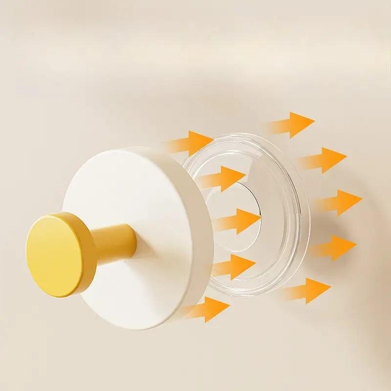 Cârlig cu Ventuză din Plastic Fără Găurire Cârlige cu Ventuză pentru Prosoape Cârlige pentru Umerase de Perete pentru Haine Acasă Accesoriu de Depozitare cu Ventuză pentru Baie