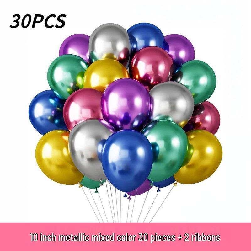 30-Piece 12-Inch Balloon Set for Birthday, Wedding, and Party Decorations