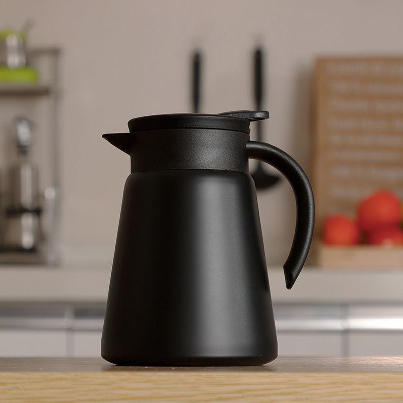 304 Stainless Steel Double-layer Insulation Pot, Office and Home European Coffee Pot Kettle