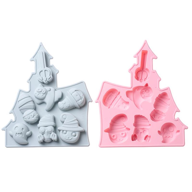 Halloween Silicone Stencils DIY Fondant Cake Chocolate Soap Templates Practical Kitchen Baking Tools