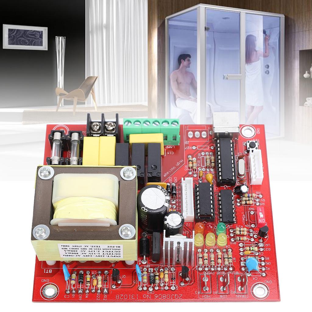 3‑24KW Sauna Machine Main PCB Circuit Board Replacement Heat Resistant Generator PCB Circuit Board for Home Commercial Use 220.240V