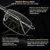 Anti Blue Light Blocking Ultralight Metal Titanium Memory Frame Progressive Multi Focus Designer Reading Glasses for Men Women