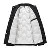 Herren Schwarze Lässige Revers Daunenjacke - Winter Kältebeständig, Warm, Lockere Passform
