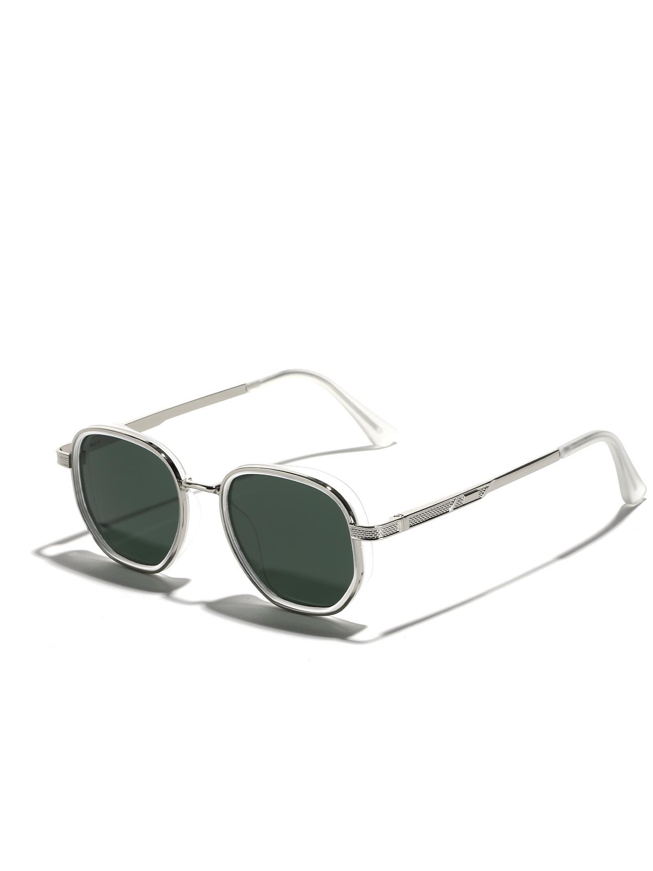 Glasses Material Tac Polarized Sunglasses Men S Driver S Glasses Round Semi-Metallic Sunglasses Women