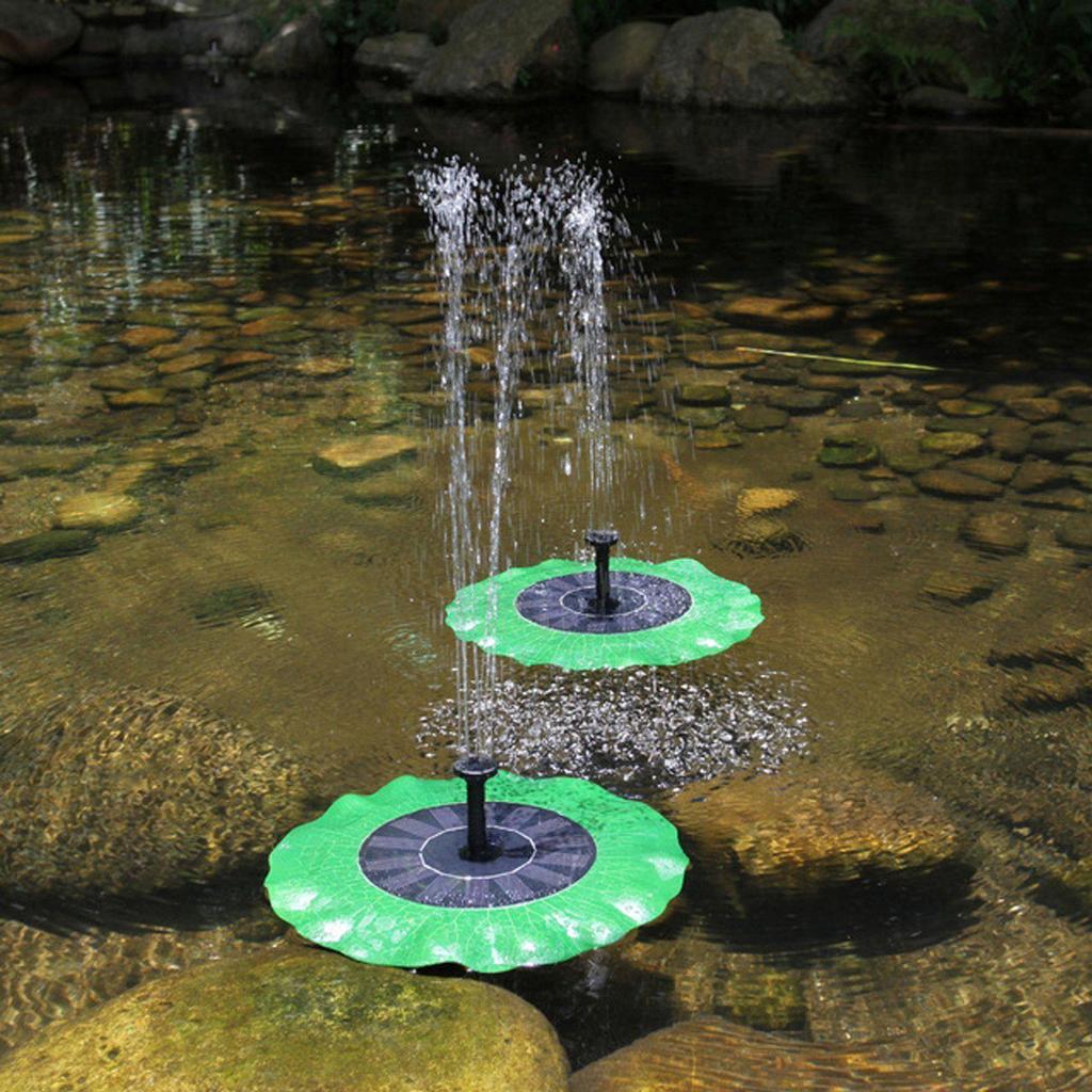 Neue Solarbrunnen: Schwimmende Wasserspiel-Dekoration für den Gartenteich mit gemustertem Strahl
