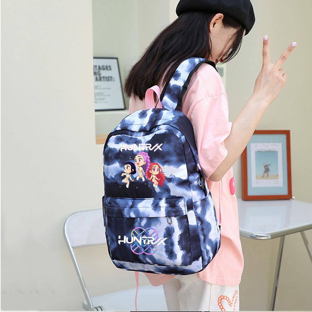 3Pcs/set Cartoon Printed Backpack with Lunch Bag Pencil Case for Teenager Girl Boy Large Capacity Waterproof Bookbag Gift Mochila