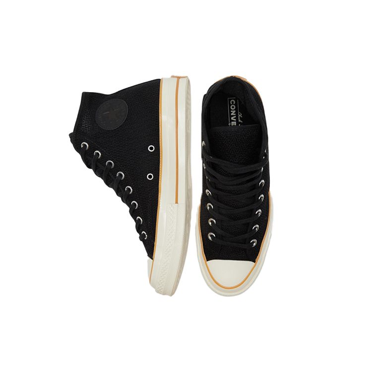 Converse Chuck Taylor All Star 1970s High Top Canvas Shoes Unisex Sneakers Black Orange 170963C
