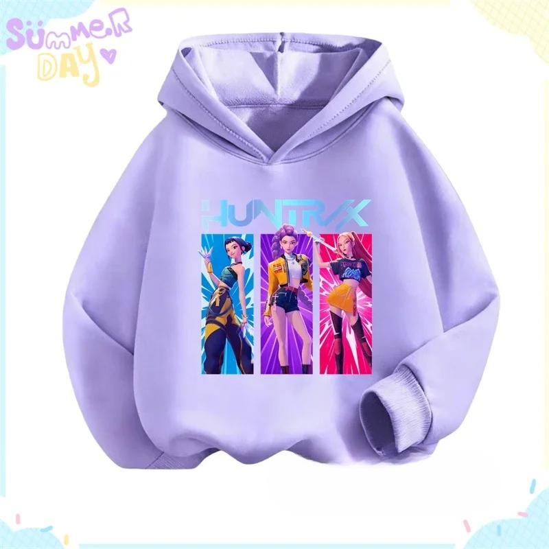 Bluzy Bluzy Dziewczęce Dziecięce Dziewczęce Kreskówkowe z Nadrukiem Bluza z Kapturem Moda Casualowa Bluza z Kapturem