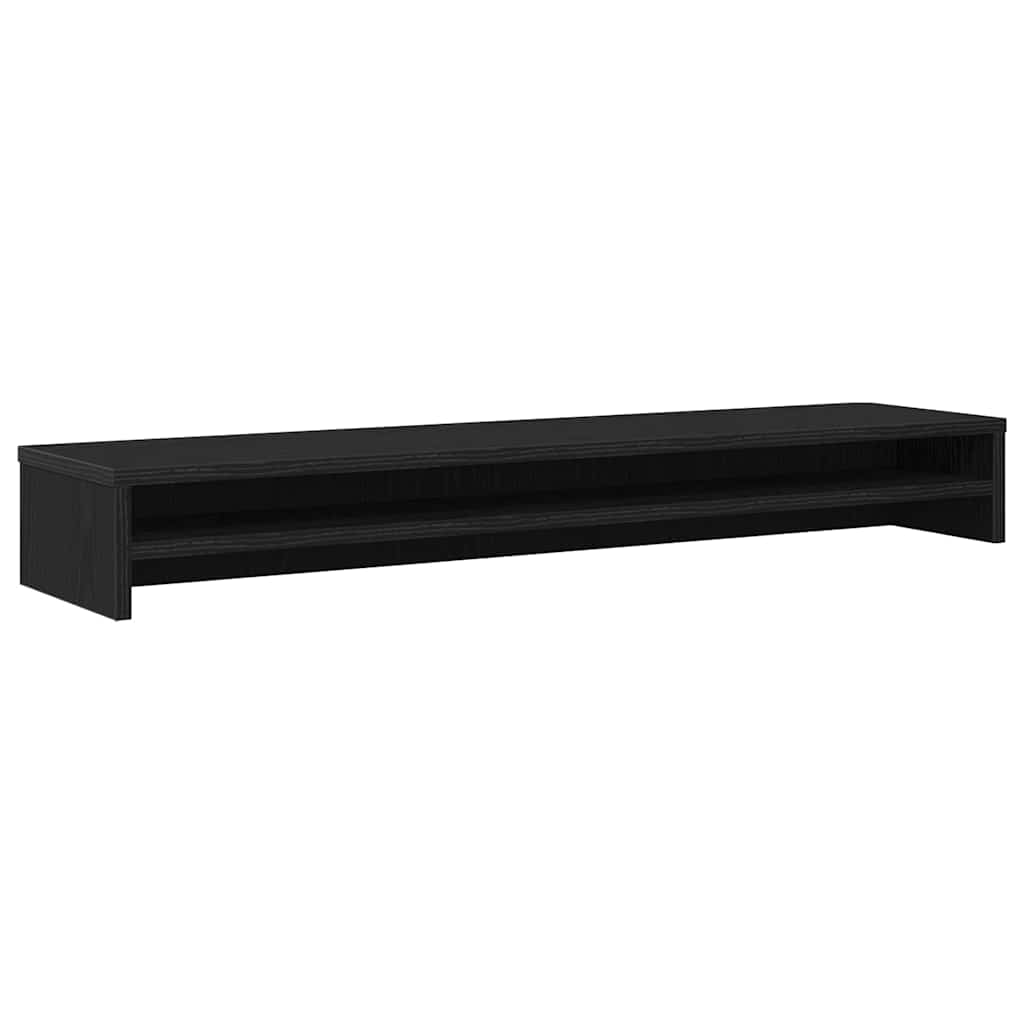 Monitor Stand in Black Oak Finish 100 x 24 x 13 cm Engineered Wood