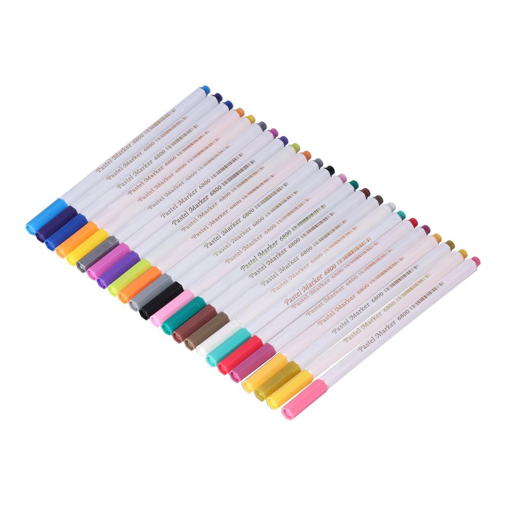 Markers Set Acrylic Pastel 24 Colors Watercolor Pens for Painting Hand Drawing Graffiti