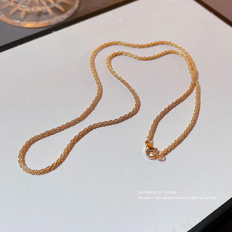 iF ME Collana Lusso Oro da Donna Girocollo Catena Twist Semplici Accessori Gioielli