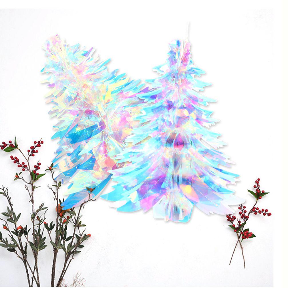 Snowflakes 3D Party Supplies Holographic Snow Ball Home Decor Hanging Balls Christmas Ornaments