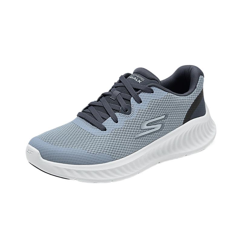Skechers Go Walk Fashion Versatile Durable Breathable Sweat-Absorbing Low-Top Running Shoes Men Sneaker Gray 216373-GRY