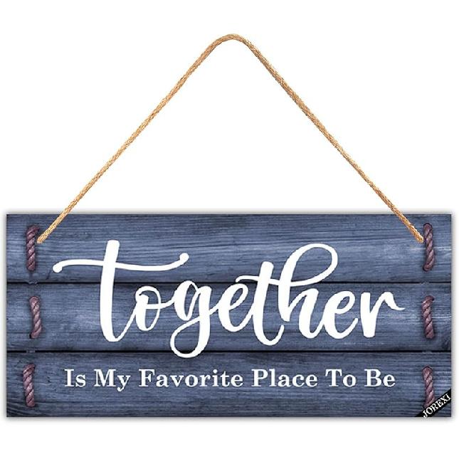 Rustikální nástěnná deska s citátem Žij, miluj a směj se Dřevěný nápis ve stylu farmářského domu Dekorace pro domov, kancelář, svatbu, kuchyň a obývací pokoj 11,8x5,9