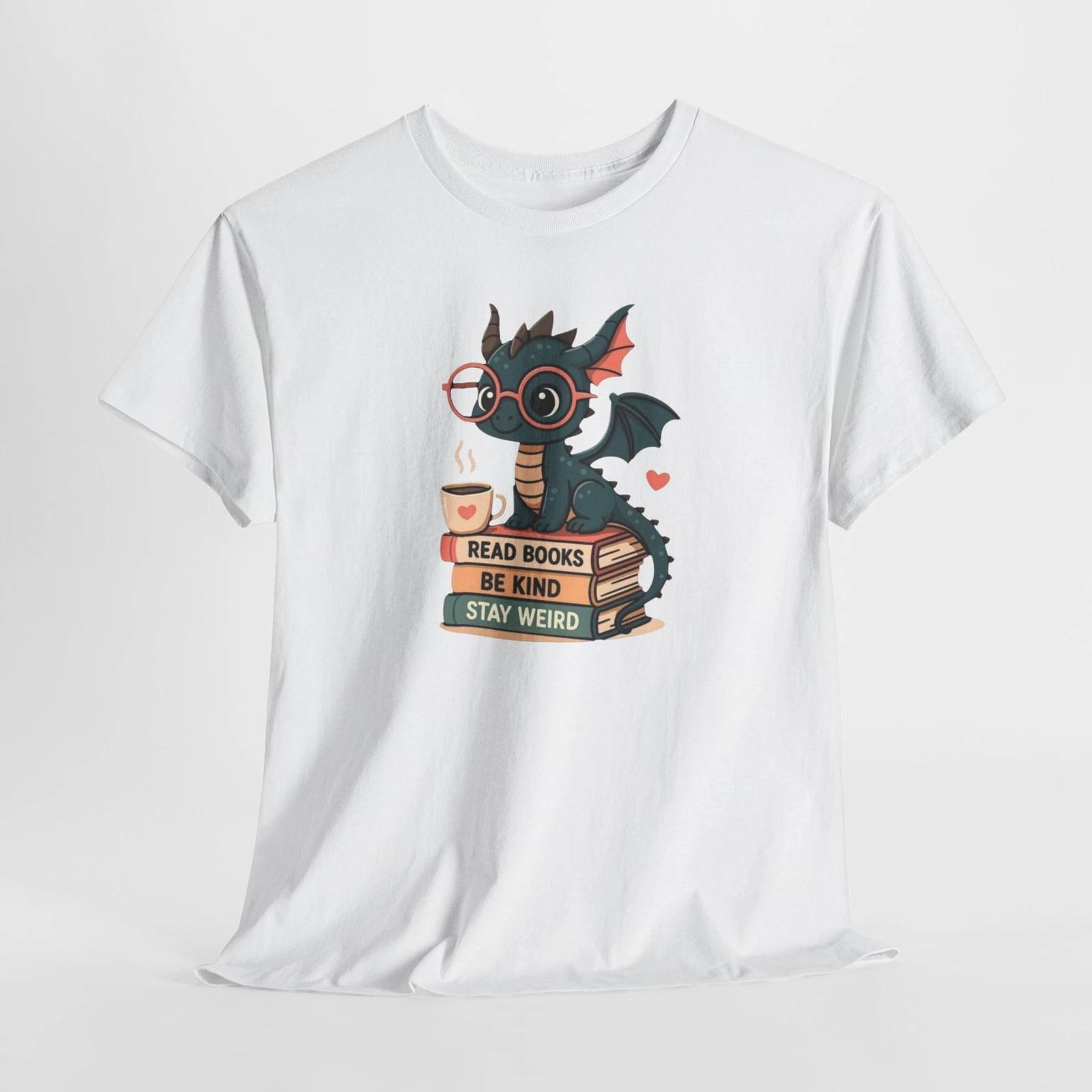 

Read Books, Be Kind, Stay Weird Gildan Book Lover Tee, Unisex Heavy Cotton Shirt S