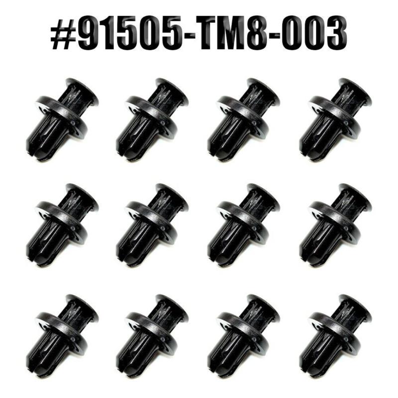91505TM8003 Bumper Clips Suitable for 10mm Holes Weatherproof Plastic Fasteners Easy Snap Mechanism for Automotive