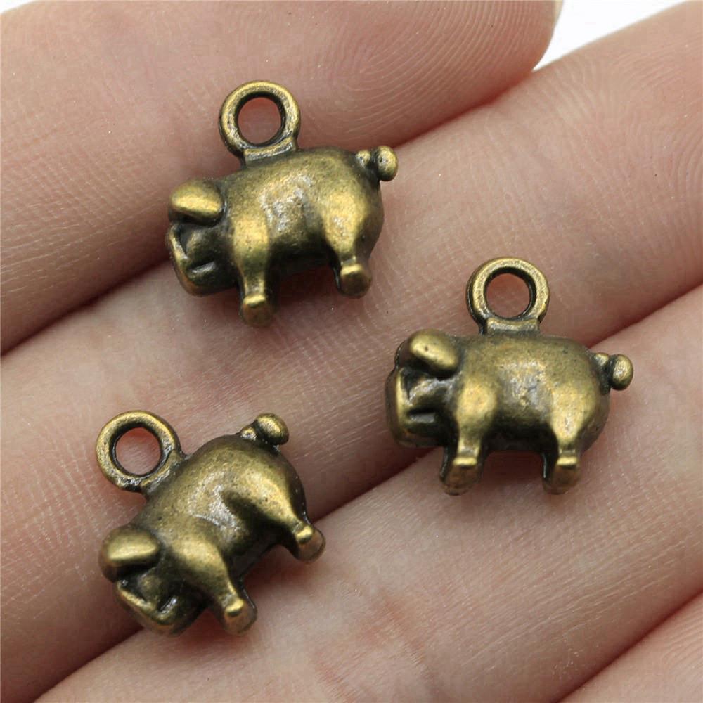 Charms Pig Sheep Cow Rabbit Pendants Wedding Jewelry Findings QC099