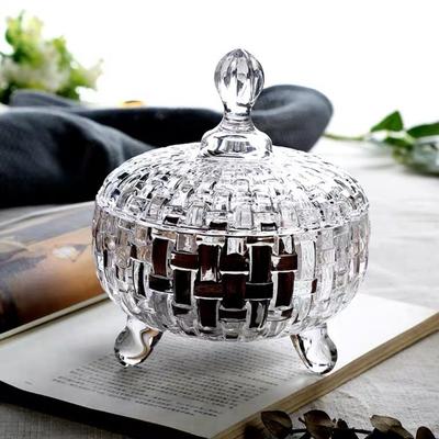 Dust-proof European Style Candy Jar Colorful Snack Jar Desktop Decoration Fruit Bowl  Nut