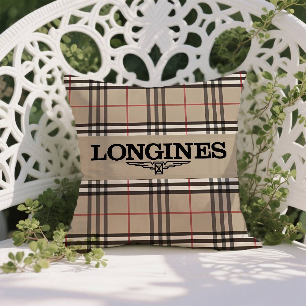 Elegant Style-Longines-Exquisite Craftsmanship Pillow Case Anti-dustmite Pillowcase Invisible Zipper Silky Short Plush Sofa