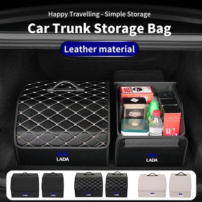 Car Trunk Storage Box Organizer Foldable Stowing Tidying Container Bag For Lada 2110 2114 Largus 2112 110 2105 2107 2106