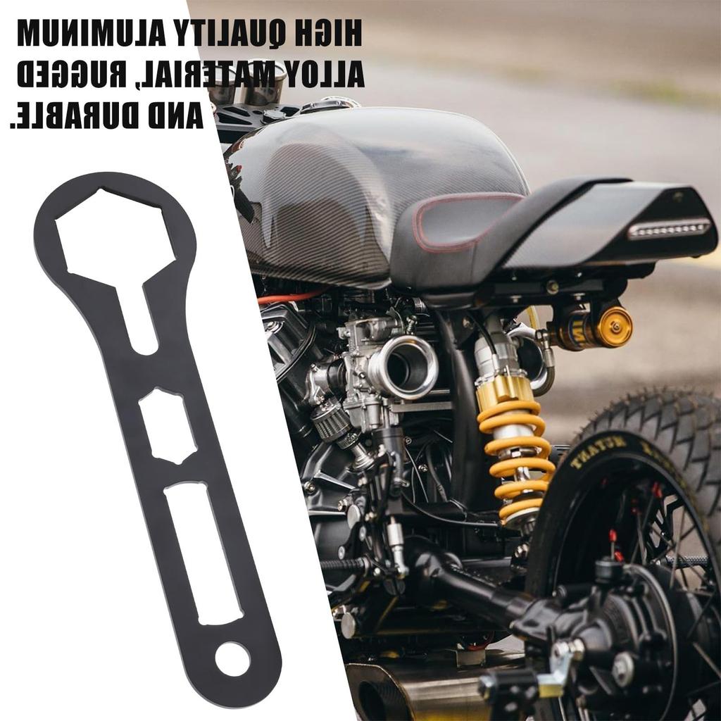 Biqing Fork Cap Wrench 50mm Shock Absorber Removal Wrench Clutch Nut Wrench 10" Black