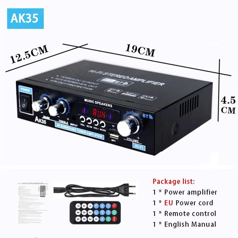 AK35/AK45/AK55/AK380/AK370/AK170 High Power Amplifier HIFI Stereo Audio Amplifiers 12V Car Home Sound Speaker Power Amplifier