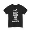 Horse Rider Shirt, Keep Calm and Ride Horses Horseback Riding Lovers Shirt