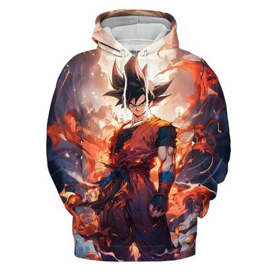 2024 New Dragon Ball Z Son Goku 3D Printed Spring Aututumn Casual Sweatshirts Fashion Pullover Hoodies Streetwear Tops