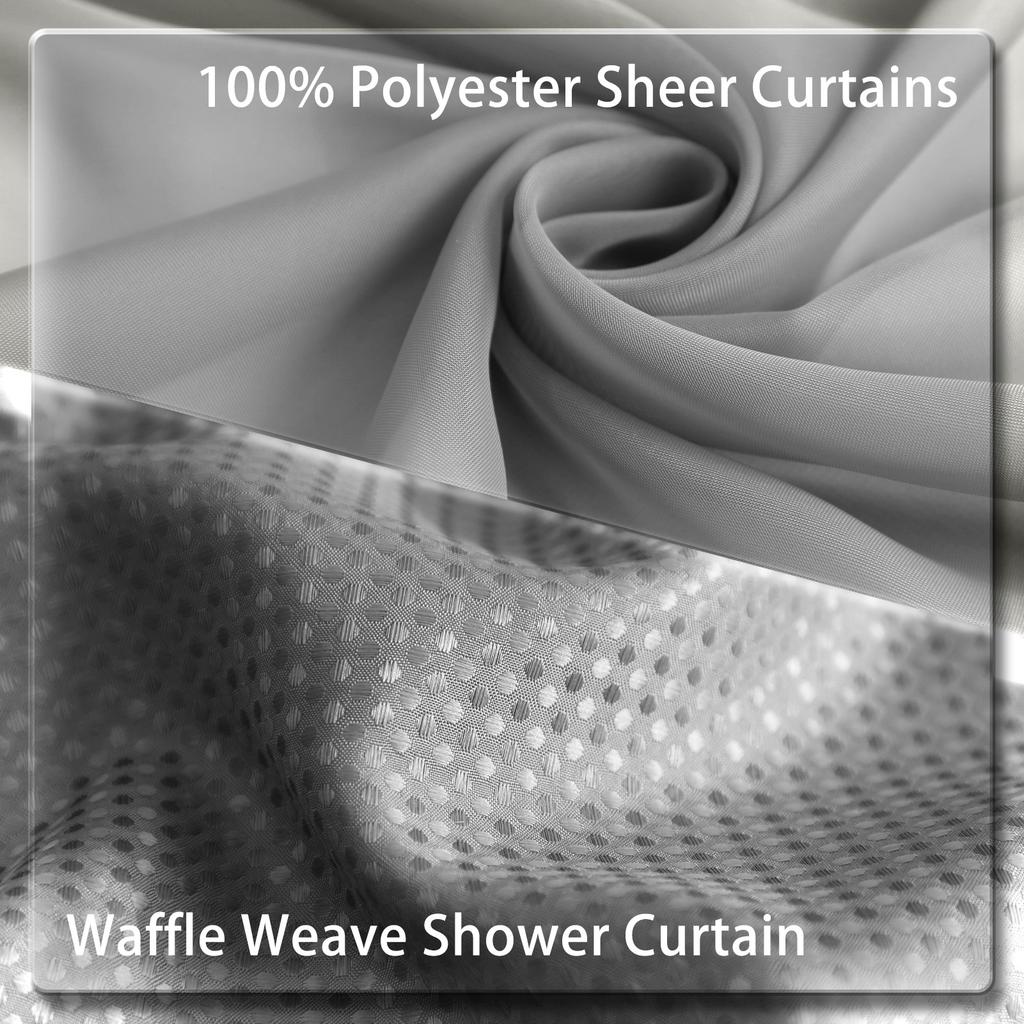 Double-Layer Waterproof Shower Curtain Bathroom Curtain Household Bathing Cover Shower Curtains