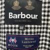 Barbour B&Y Exclusive 22AW 222MWX2134 BORDER MOON Wool Houndstooth Lined Oiled Coat Jacket 38 blackUsed